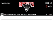 Tablet Screenshot of barneysbs.com